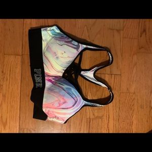 Pink Sports bra